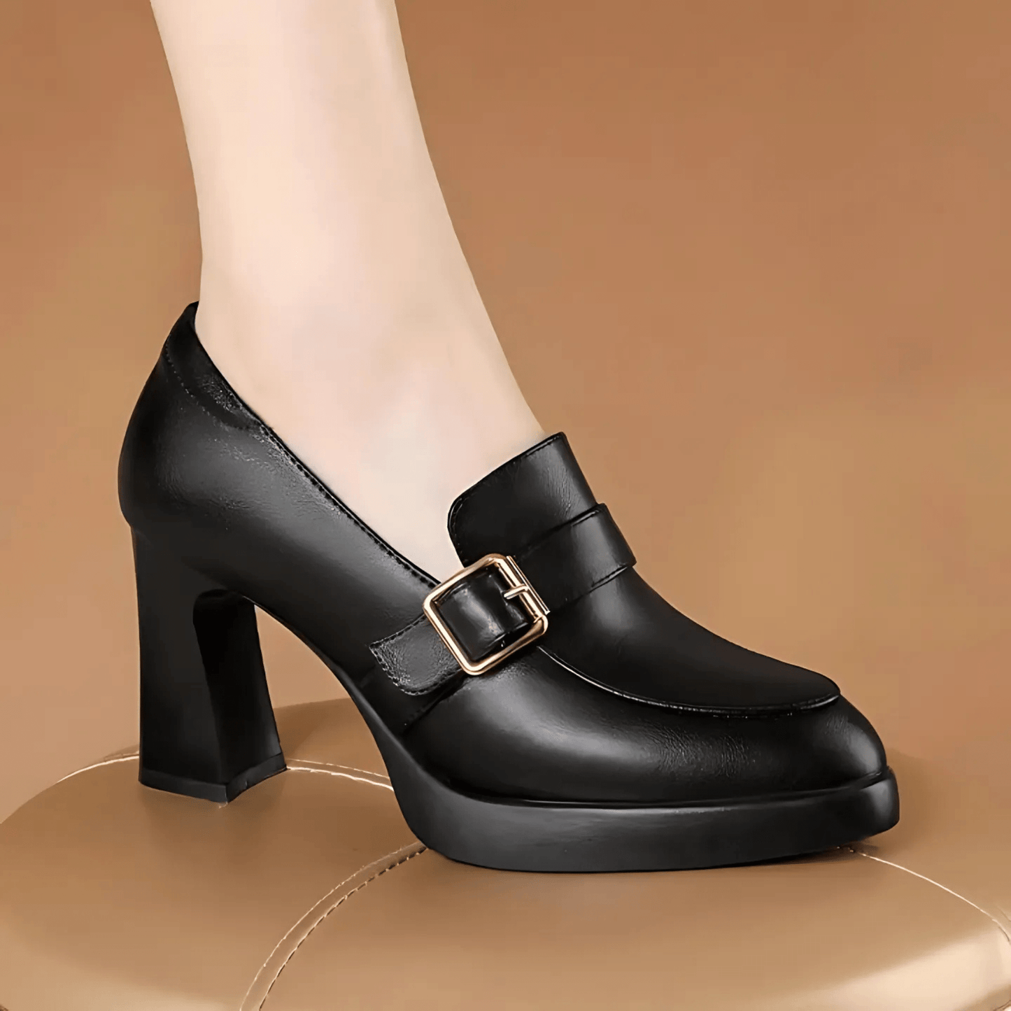 Zapatos Tacón Mujer Puntera Fina Acabado Elegante