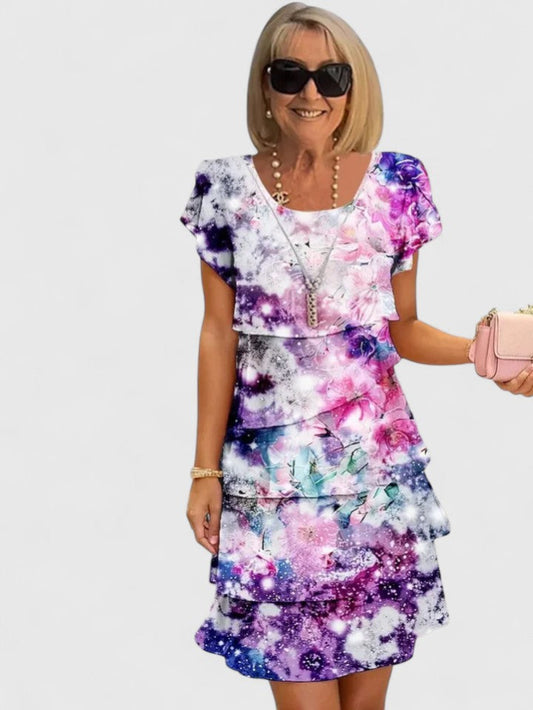 Vestido Mujer Floral con Volantes Diseño Casual - Mavetta