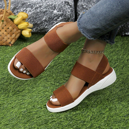 Sandalias Mujer Tirantes Elásticos Verano Ligeras