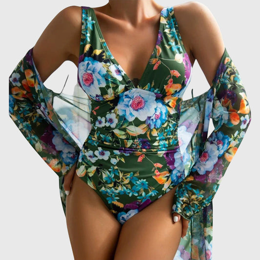 Bañador Mujer de Tela Estampada Corte Ajustado Veraniego - Mavetta