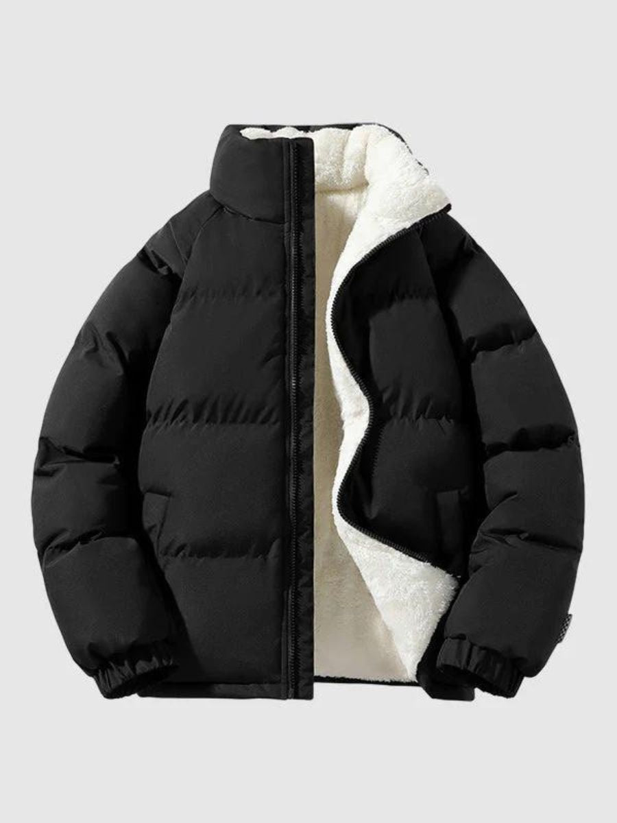 Chaqueta Puffer Hombre Acolchada Forro Polar