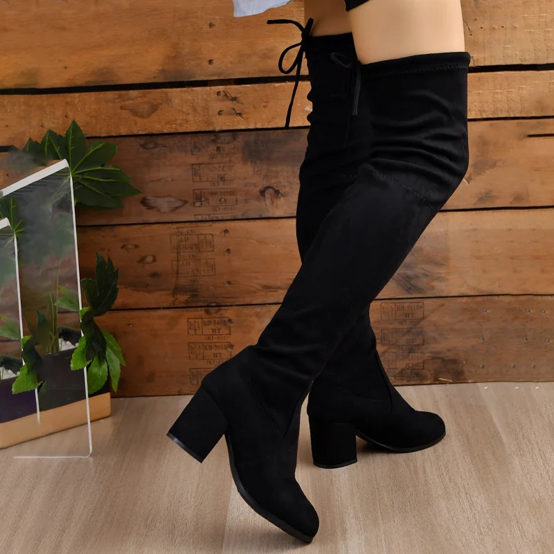 Botas Altas Mujer Overknee Elegantes y Ligeras