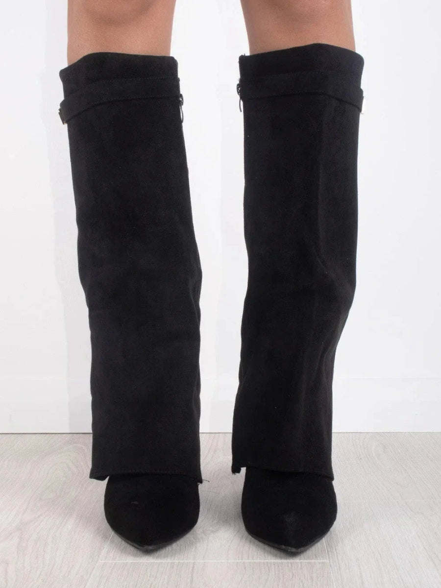Botas mujer de piel suave y diseño cómodo cierre lateral
