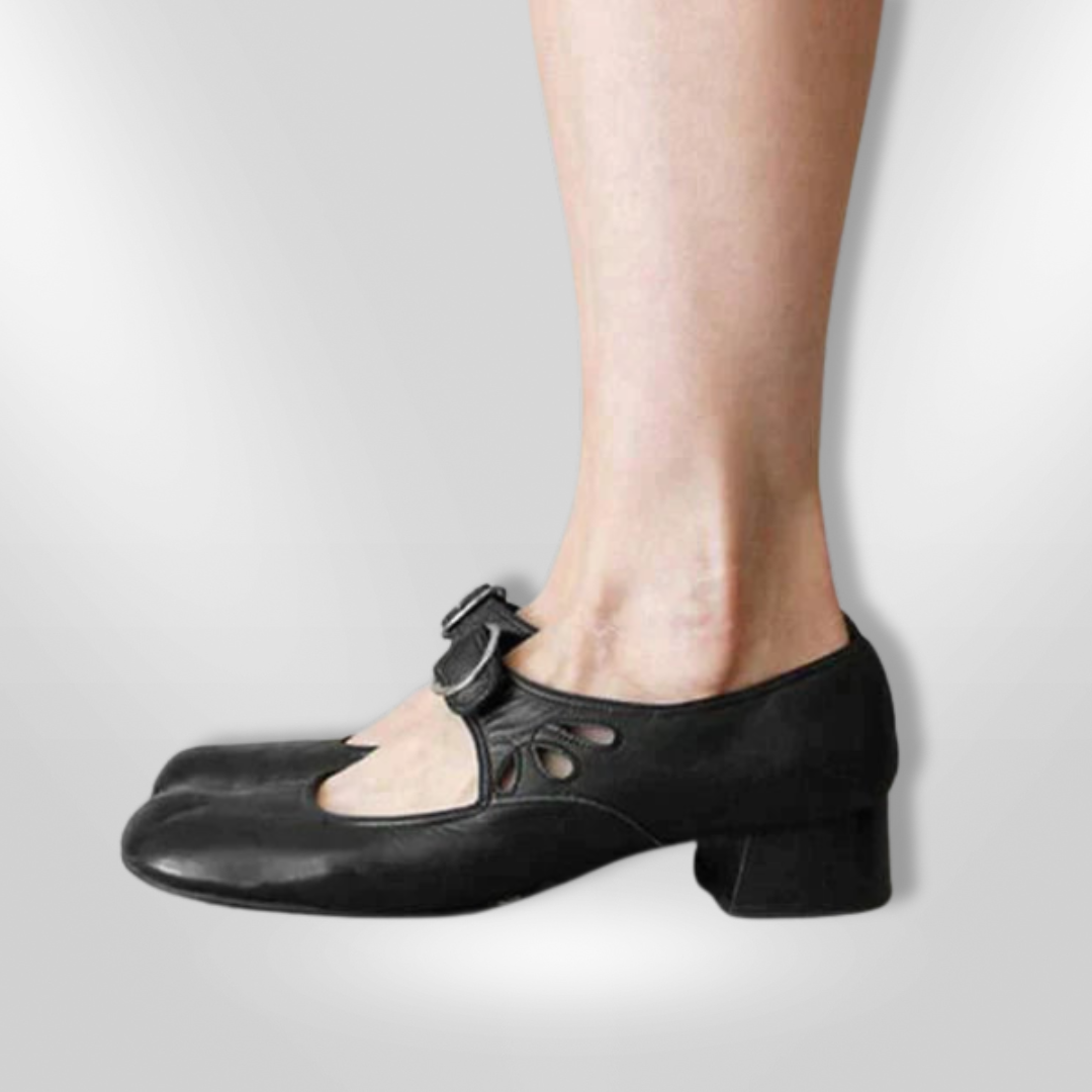 Sandalias Mujer de Cuero Tiras Cruzadas Suela Comoda