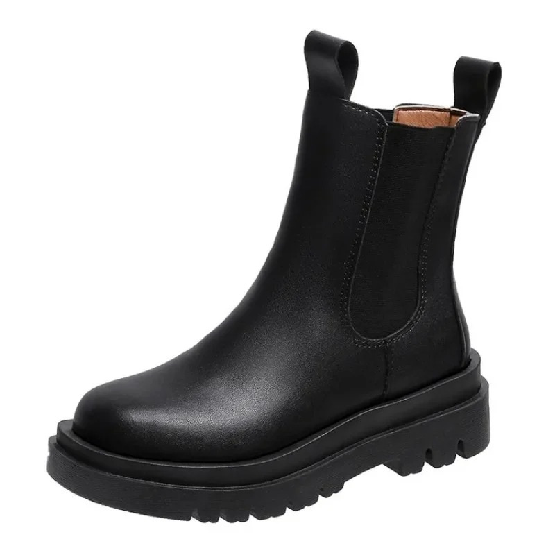 Botas Chelsea Mujer con Doble Tirador Suela Gruesa