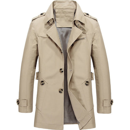 Trench Coat Mujer Clásico Doble Fila de Botones - Mavetta