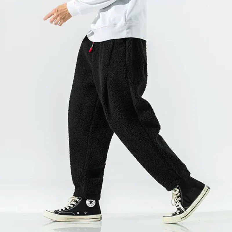 Pantalones Hombre de Borreguito Calidos Ajuste Confortable