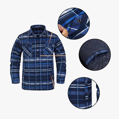 Camisa Hombre de Franela Termica Ajuste Clasico