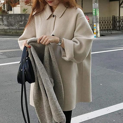 Abrigo Largo Mujer Invierno Ajuste Clásico