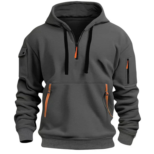 Sudadera hombre con capucha térmica ajuste cómodo estilo casual