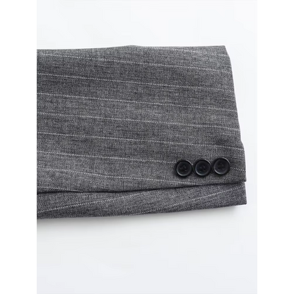 Blazer Mujer de Corte Clásico con Bolsillos de Solapa