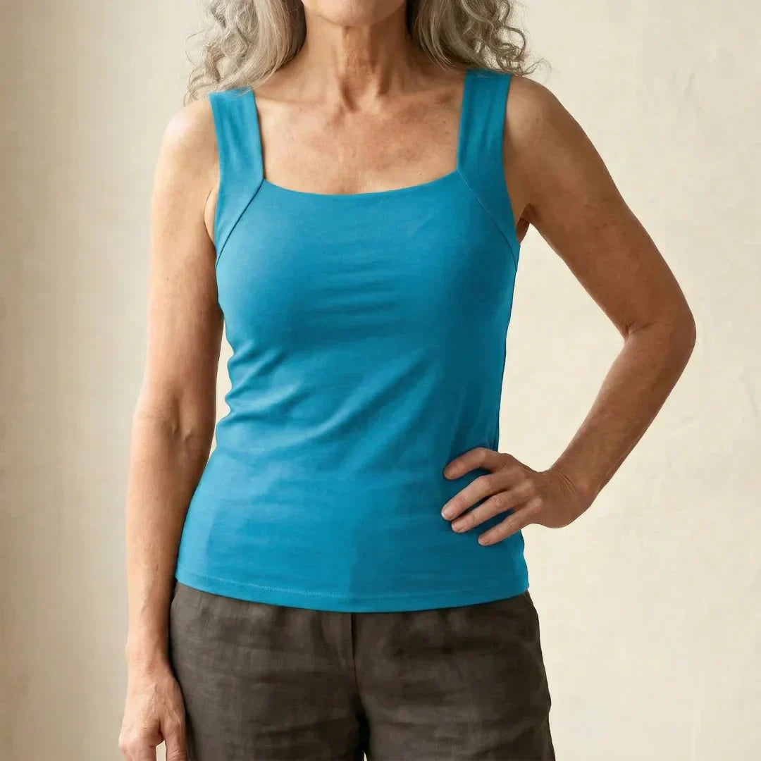 Camiseta Mujer con Sujetador Integrado Ajuste Confortable