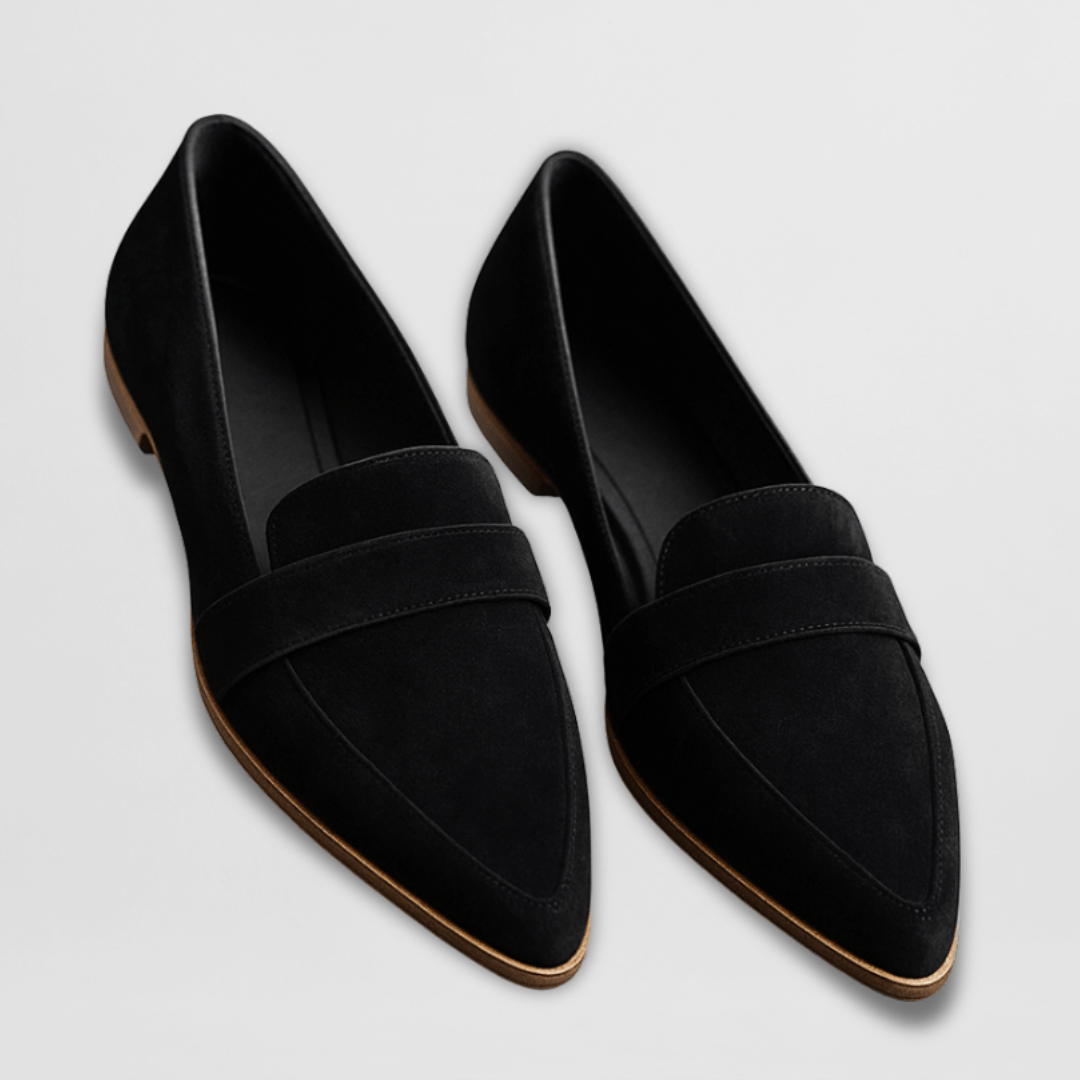 Mocasines Mujer de Ante Suave Plantilla Ergonómica Suela Flexible