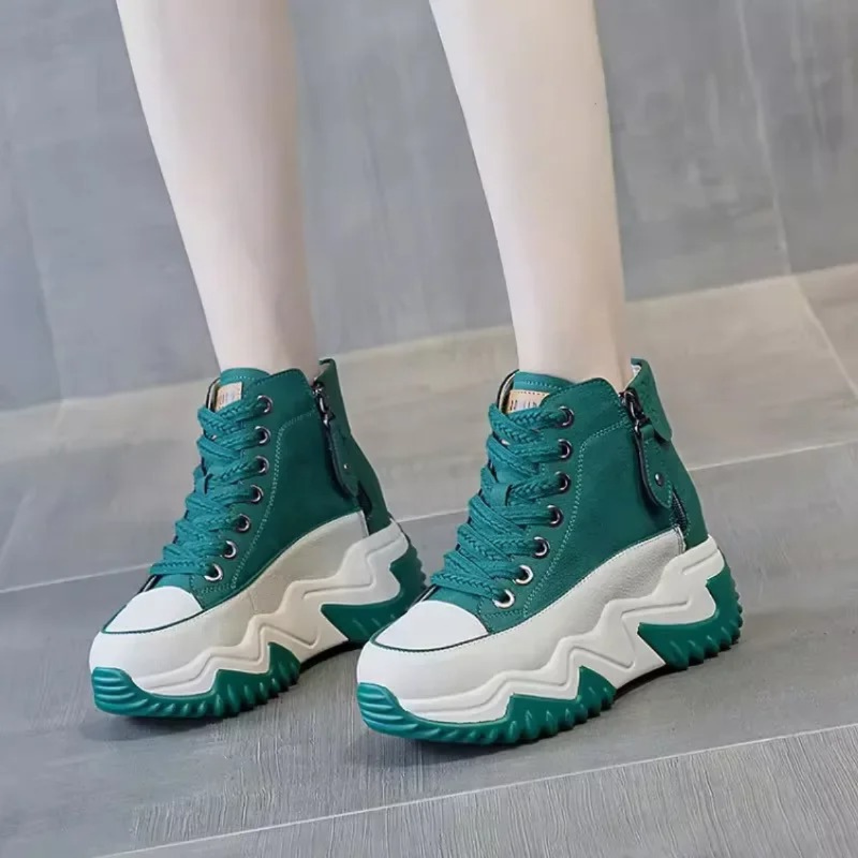 Botines mujer invierno suela flexible cremallera