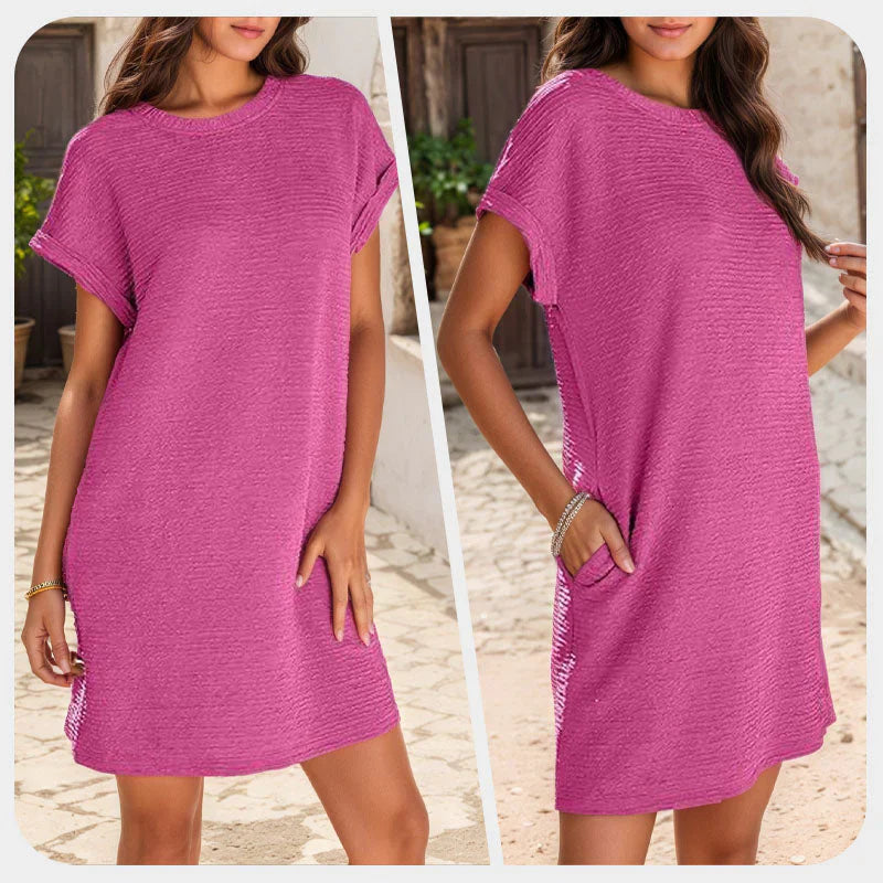 Vestido Mujer Corte Holgado con Bolsillos