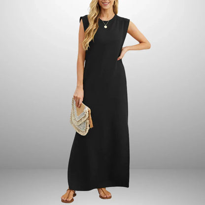 Vestido largo mujer fluido antiarrugas ligero verano viaje