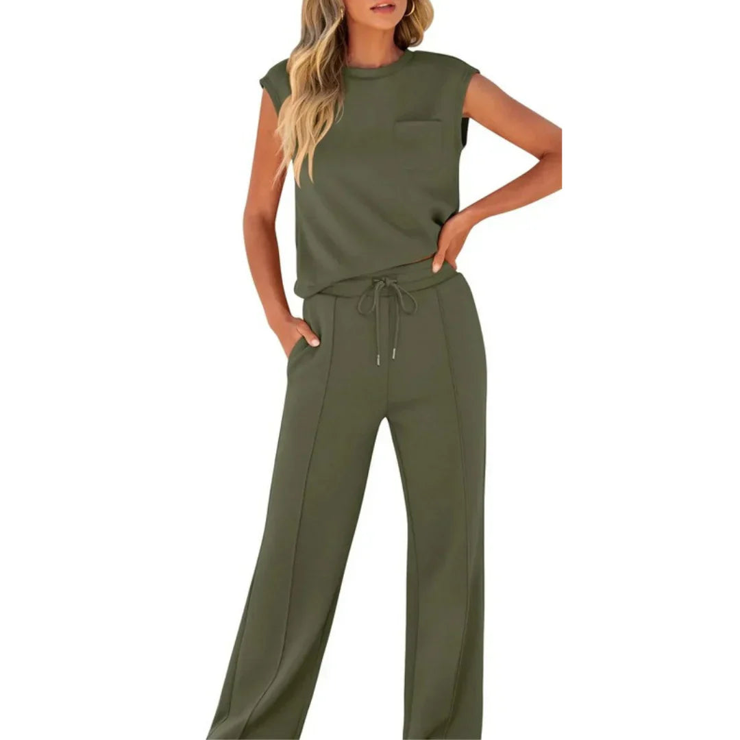 Conjunto Mujer de Lino Fresco Estilo Elegante