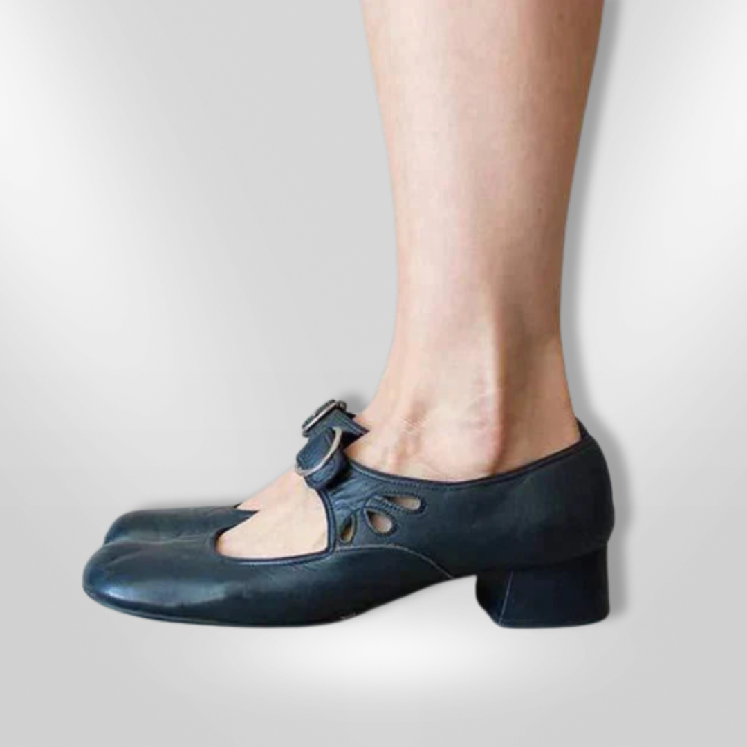 Sandalias Mujer de Cuero Tiras Cruzadas Suela Comoda