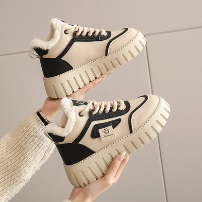 Botines Mujer Altos Invierno Estampado Logo