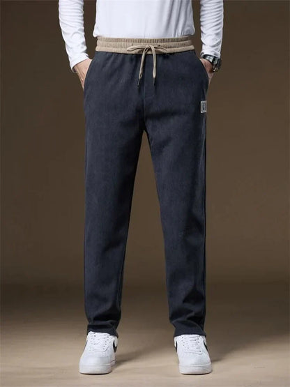 Pantalones Jogger Hombre de Pana Comodos Ajuste Regular