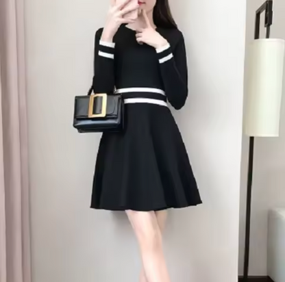 Minivestido Mujer de Plumeti Casual Ajuste Regular