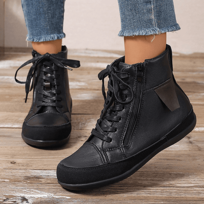 Botas altas mujer con cremallera y plantilla cómoda