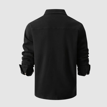 Camisa utility hombre manga larga botones