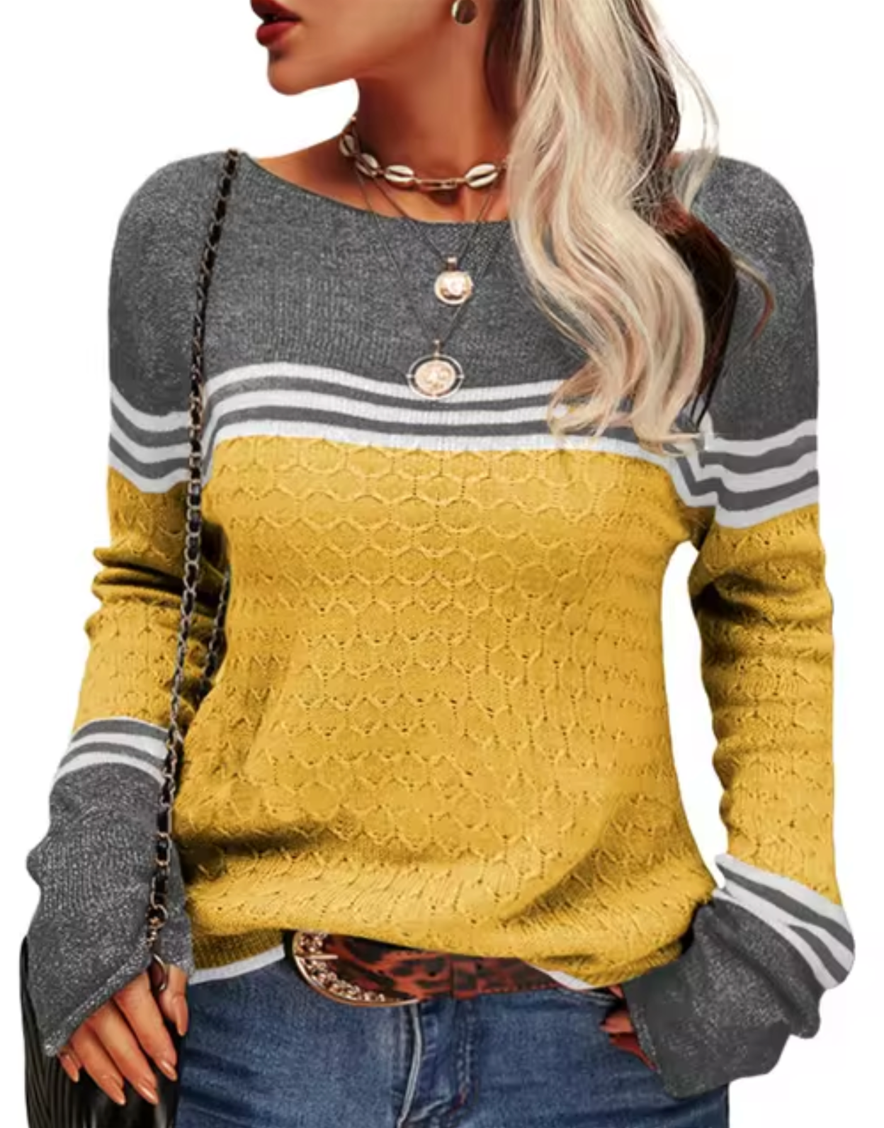 Jersey Mujer de Punto Ajustado