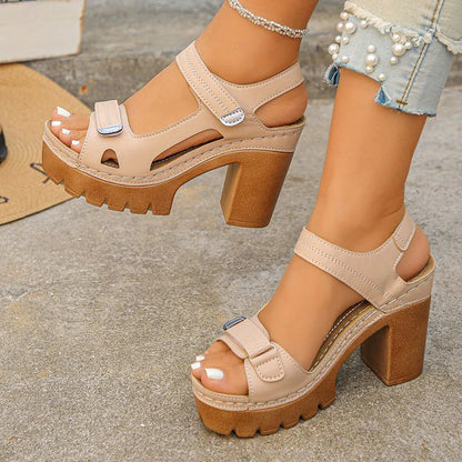 Sandalias ortopédicas mujer plataforma cómoda