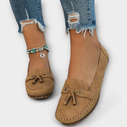 Mocasines Mujer Diseño Comodo Detalle Decorativo Frontal