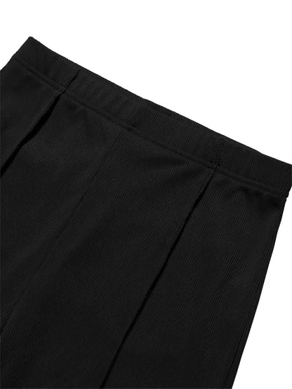 Pantalón Campana Mujer Tela Suave Ajuste Amplio