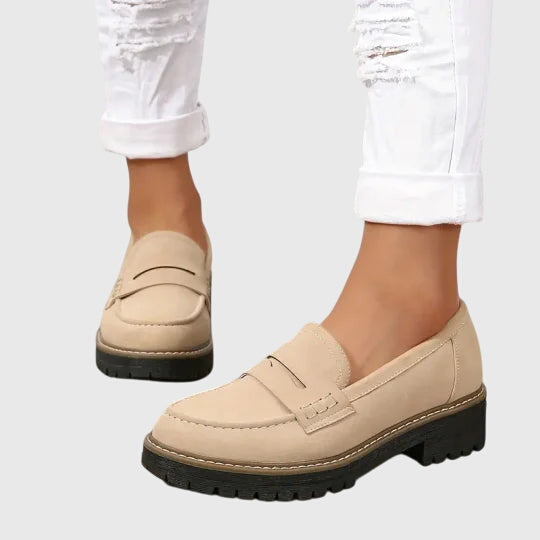 Mocasines Mujer de Ante Suela Robusta Plantilla Cómoda Clásicos