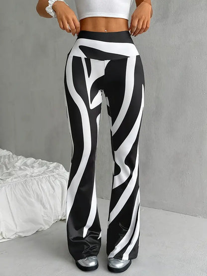 Pantalón Mujer Cintura Alta Elástico Ajustado - Mavetta