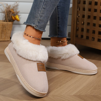 Zapatillas Mujer Forradas Piel Sintética Ajuste Confort