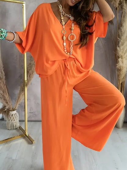 Conjunto Mujer de Dos Piezas y Pantalón Ajustado