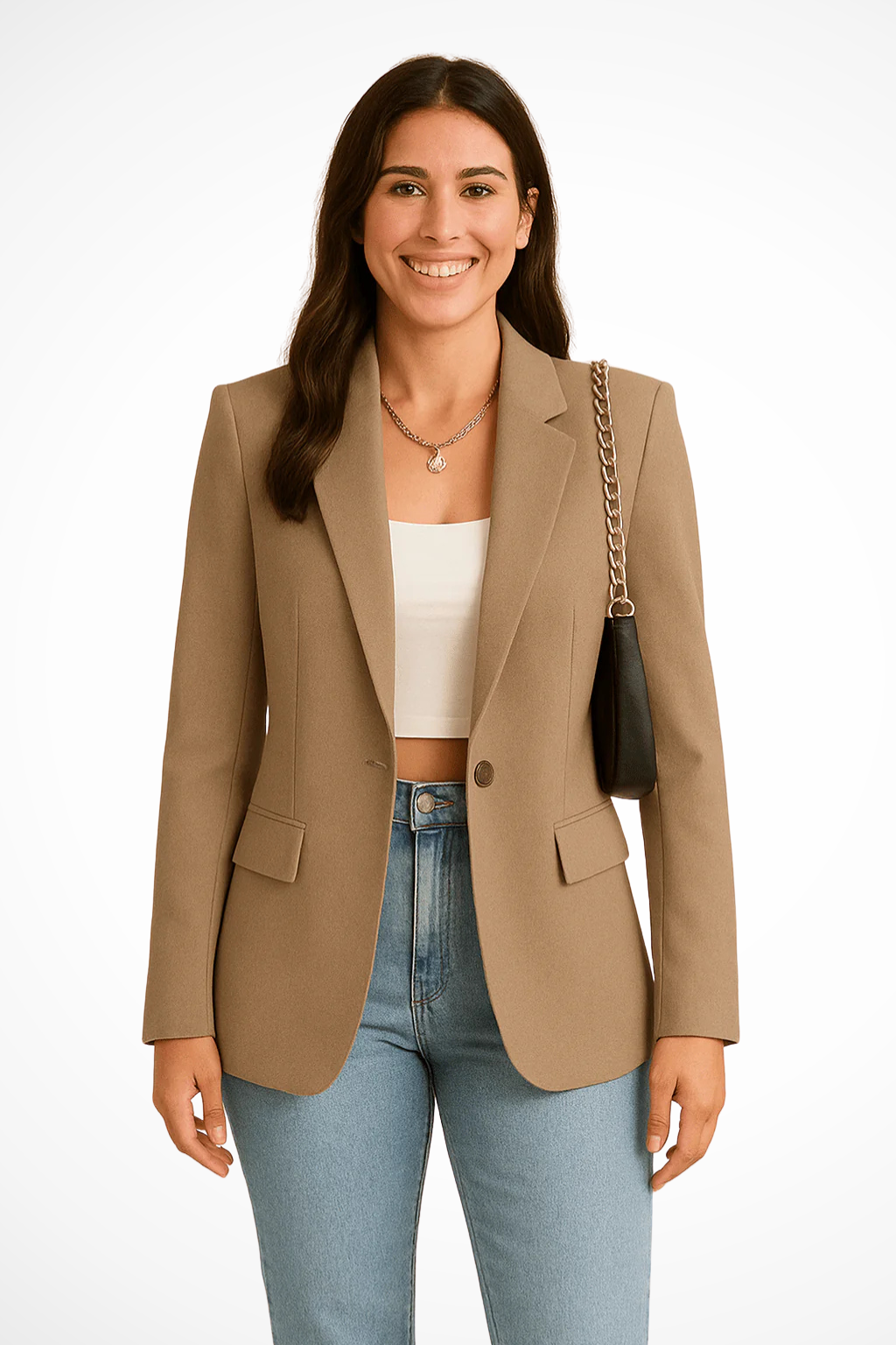 Blazer Mujer Ligero Corte Ajustado