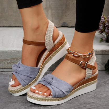 Sandalias mujer de verano con hebilla ajustable