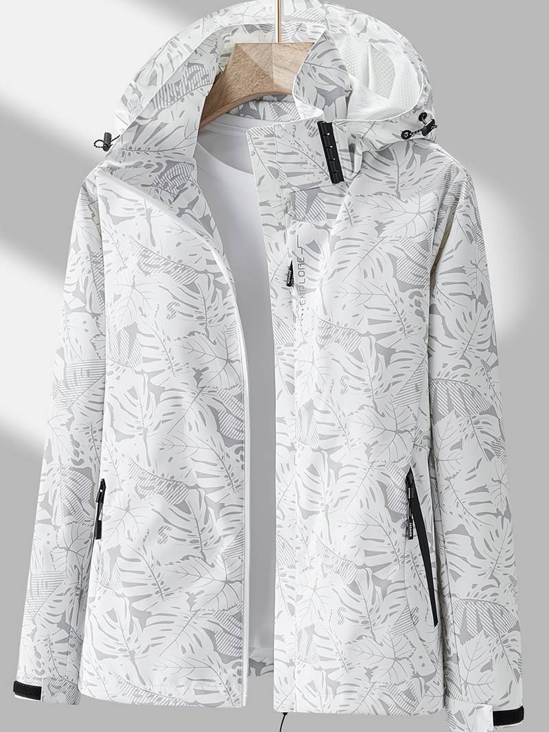 Chaqueta impermeable mujer con capucha cortavientos ligera