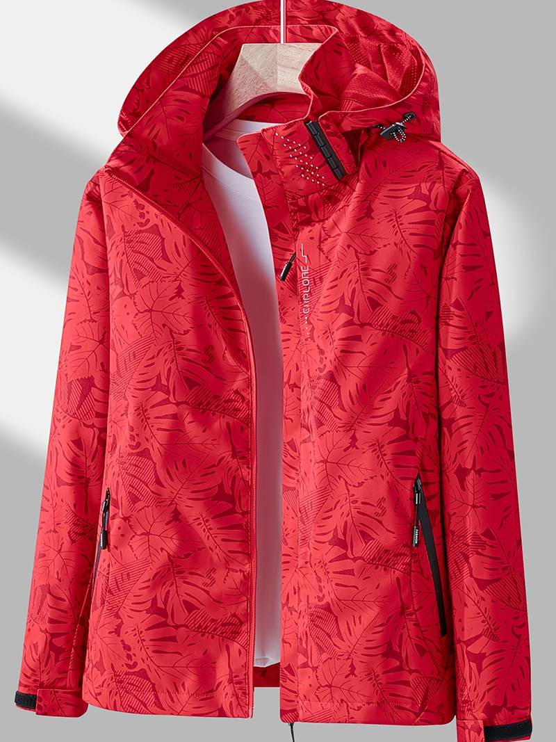 Chaqueta impermeable mujer con capucha cortavientos ligera
