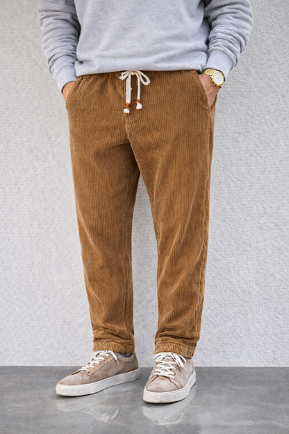 Pantalones Hombre de Pana Comodos Corte Regular