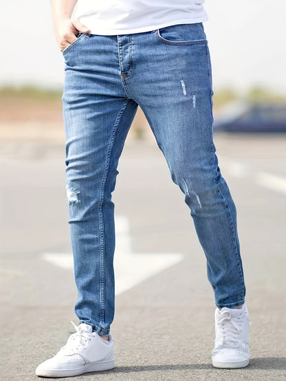 Pantalones Jeans Hombre Slim Fit Ajuste Moderno Casual