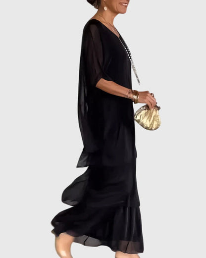 Vestido maxi mujer fluido falda amplia ligero verano