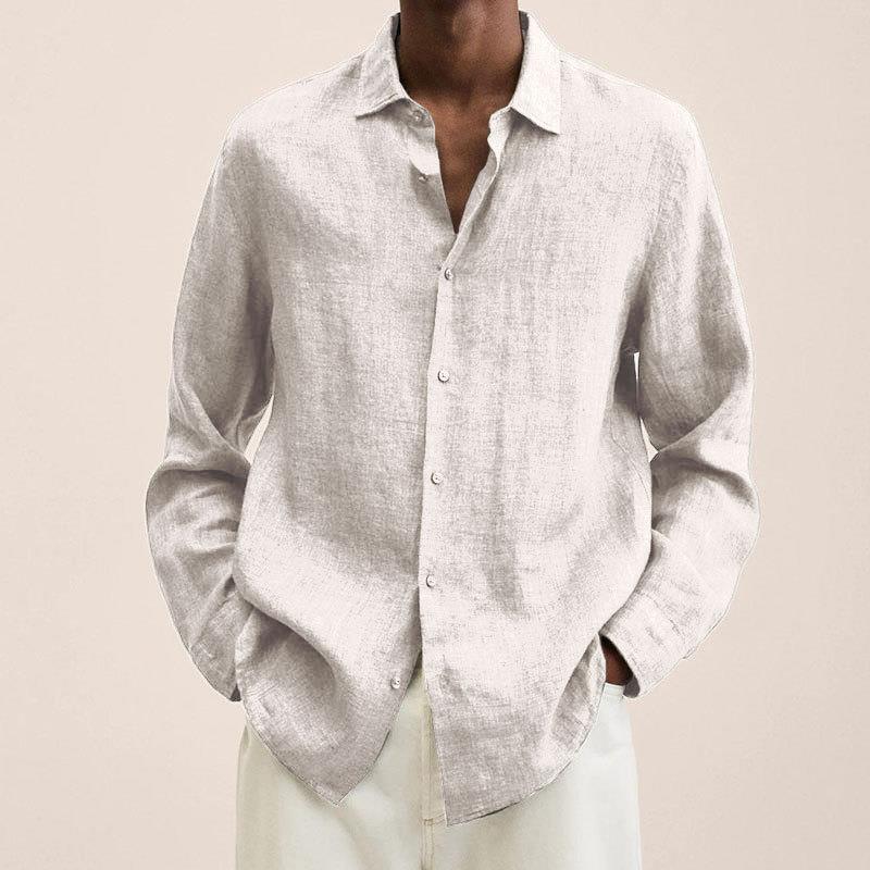 Camisa Hombre Algodón Manga Larga Corte Clásico