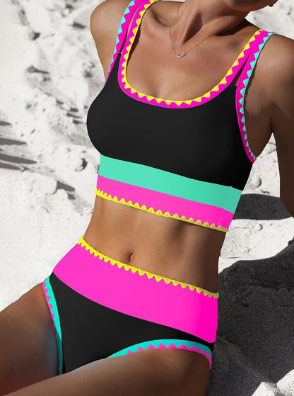 Bikini Mujer Efecto Reductor Tejido Fresco Ajuste Brasileño