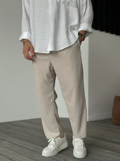 Pantalones hombre Elegantes Comodos Corte Clasico Versatil - Mavetta