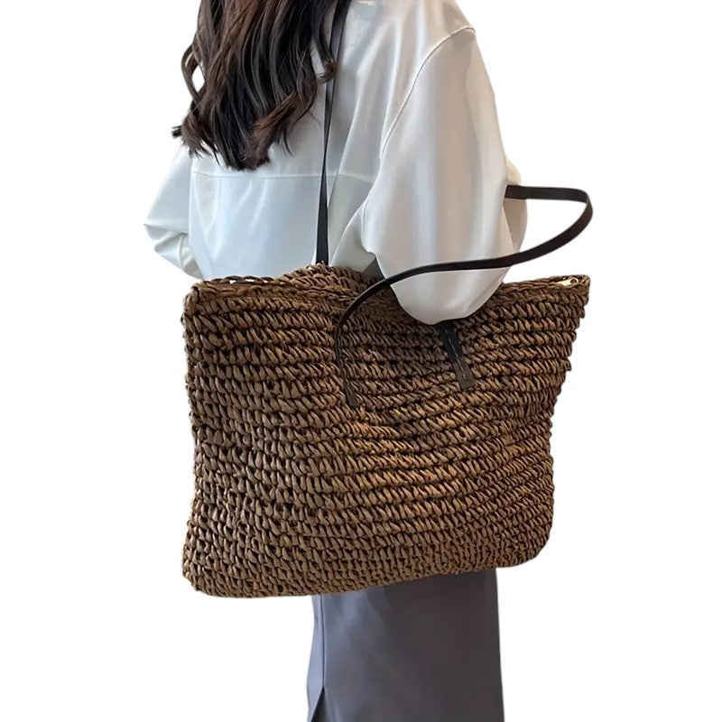 Bolso Tote Mujer Espacioso Estilo Relajado Playa