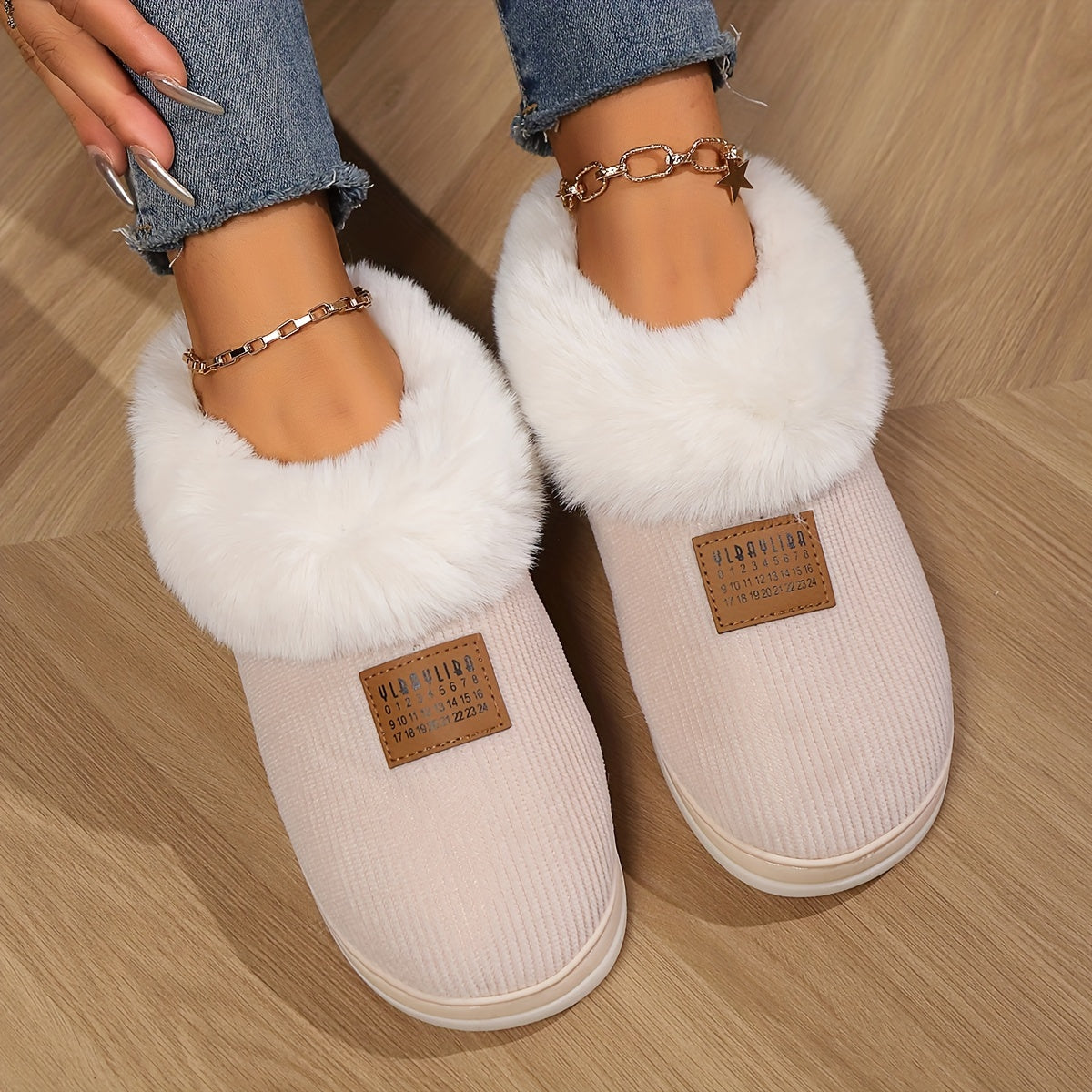 Zapatillas Mujer Forradas Piel Sintética Ajuste Confort