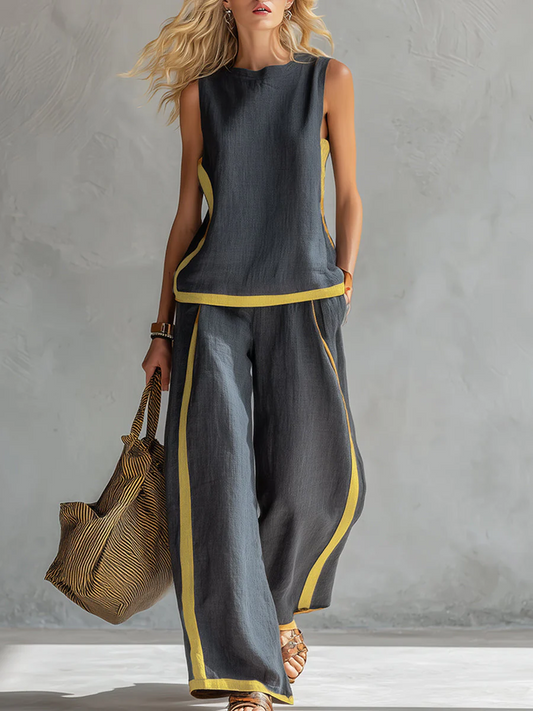 Conjunto Mujer Dos Piezas Diseño Color Block - Mavetta