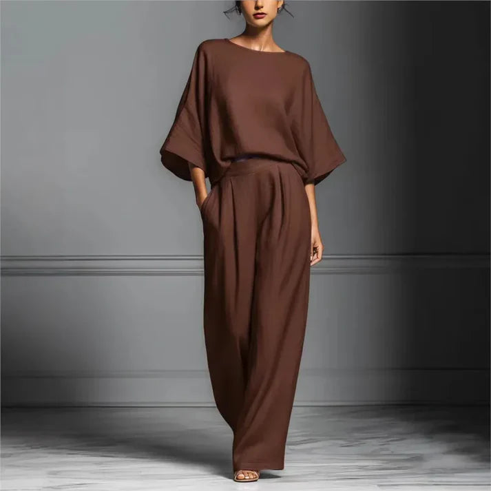 Conjunto Mujer Pantalón Ancho Comodo