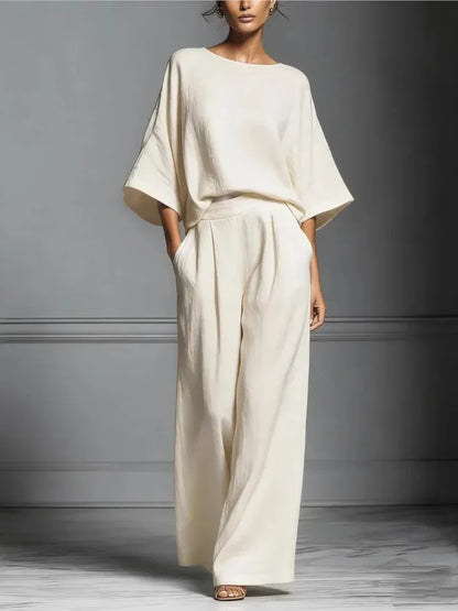 Conjunto Mujer Pantalón Ancho Comodo